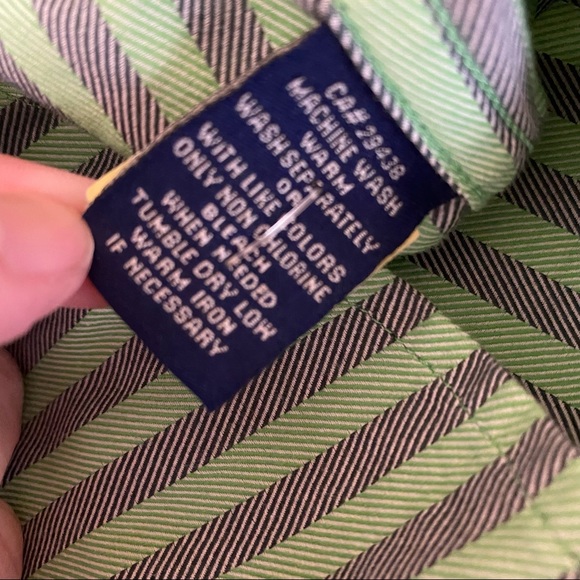 Robert Graham Long Sleeve Stripes Button Front Flip Cuff Mens Shirt Size XL - Picture 7 of 9